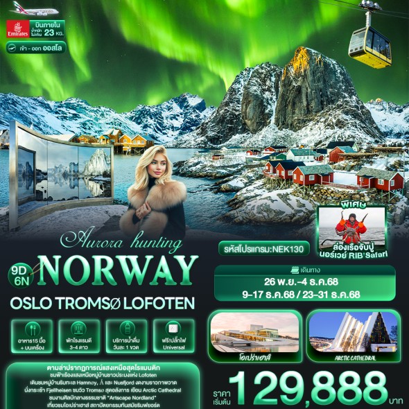IT-NEK130 : Aurora hunting NORWAY Oslo