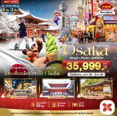 BT-KIX_W06_XJ: OSAKA เมืองอุจิ เกียวโต FREEDAY 5D 3N